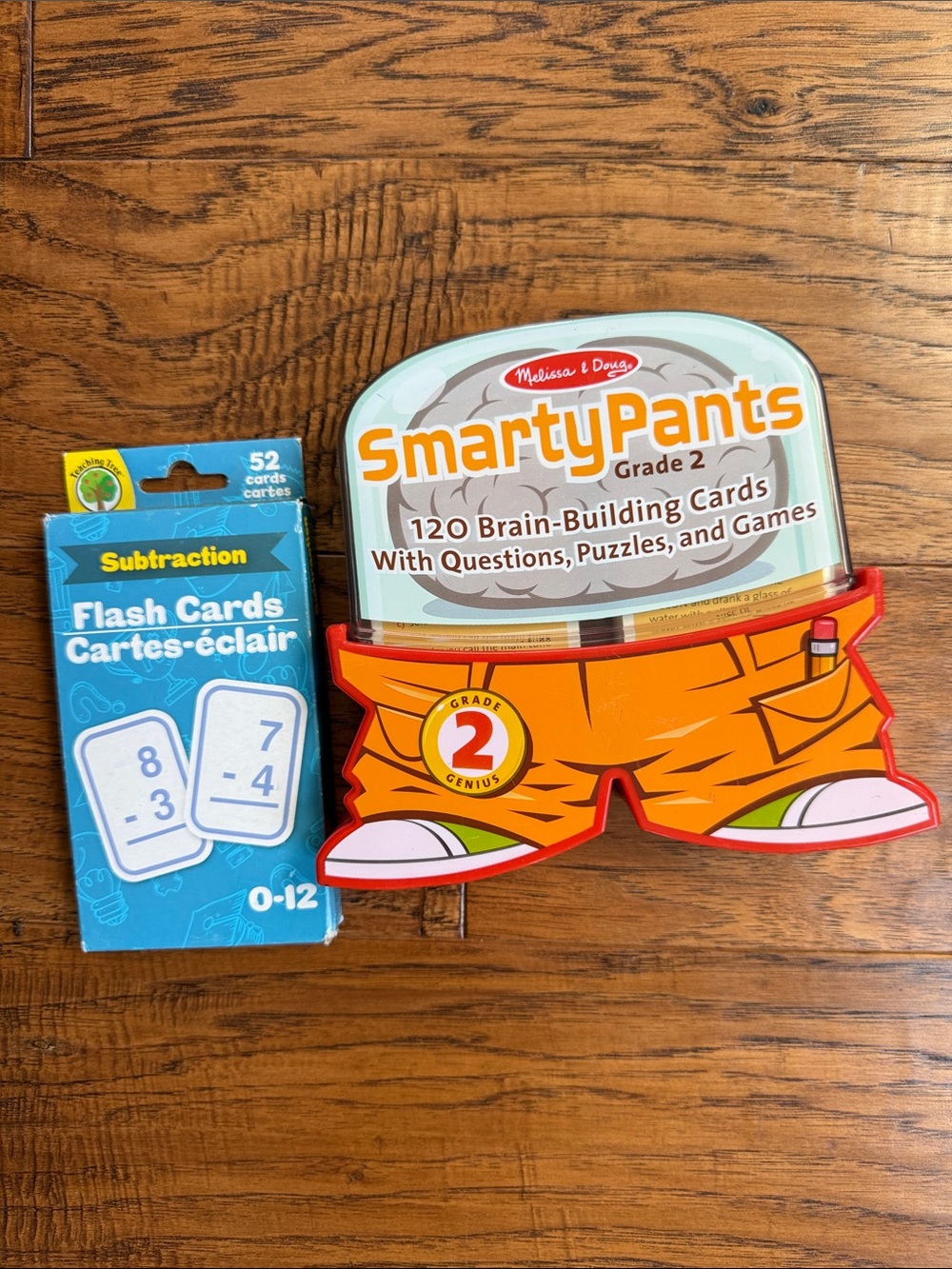 Melissa & Doug SmartyPants Grade 2 Brain-Building Card Set - Orange/Tan